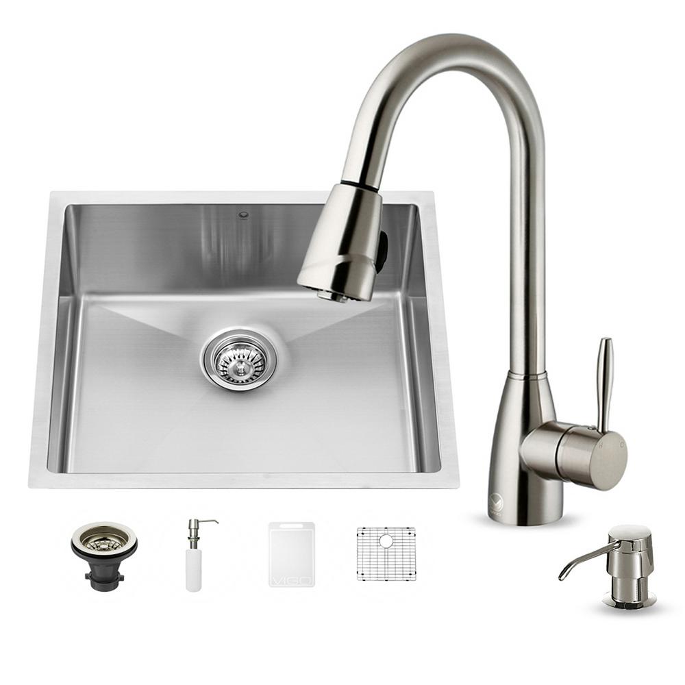 KOHLER Undertone Undermount Stainless Steel 23 in. Single Bowl Kitchen