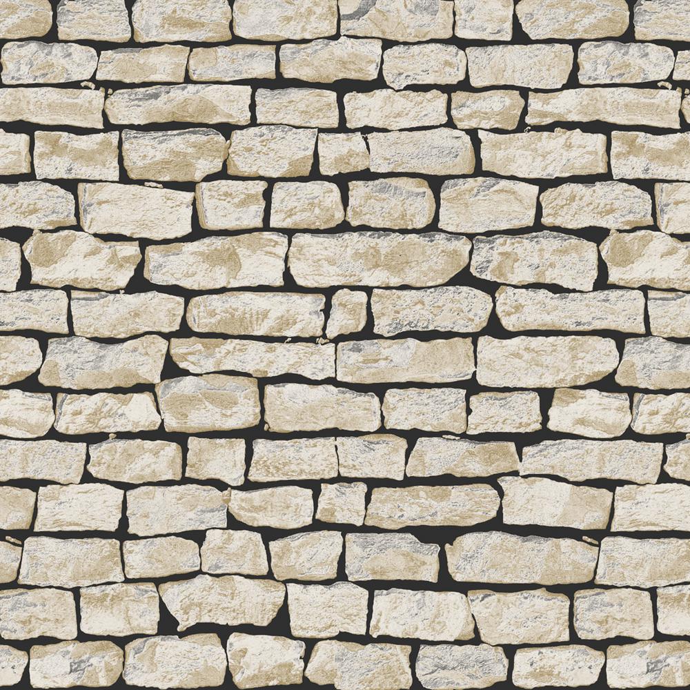 Sussexhome Stone Wall Texture Gray Ii Vinyl Non Woven Strippable Roll Wallpaper Covers 59 2 Sq Ft The Home Depot