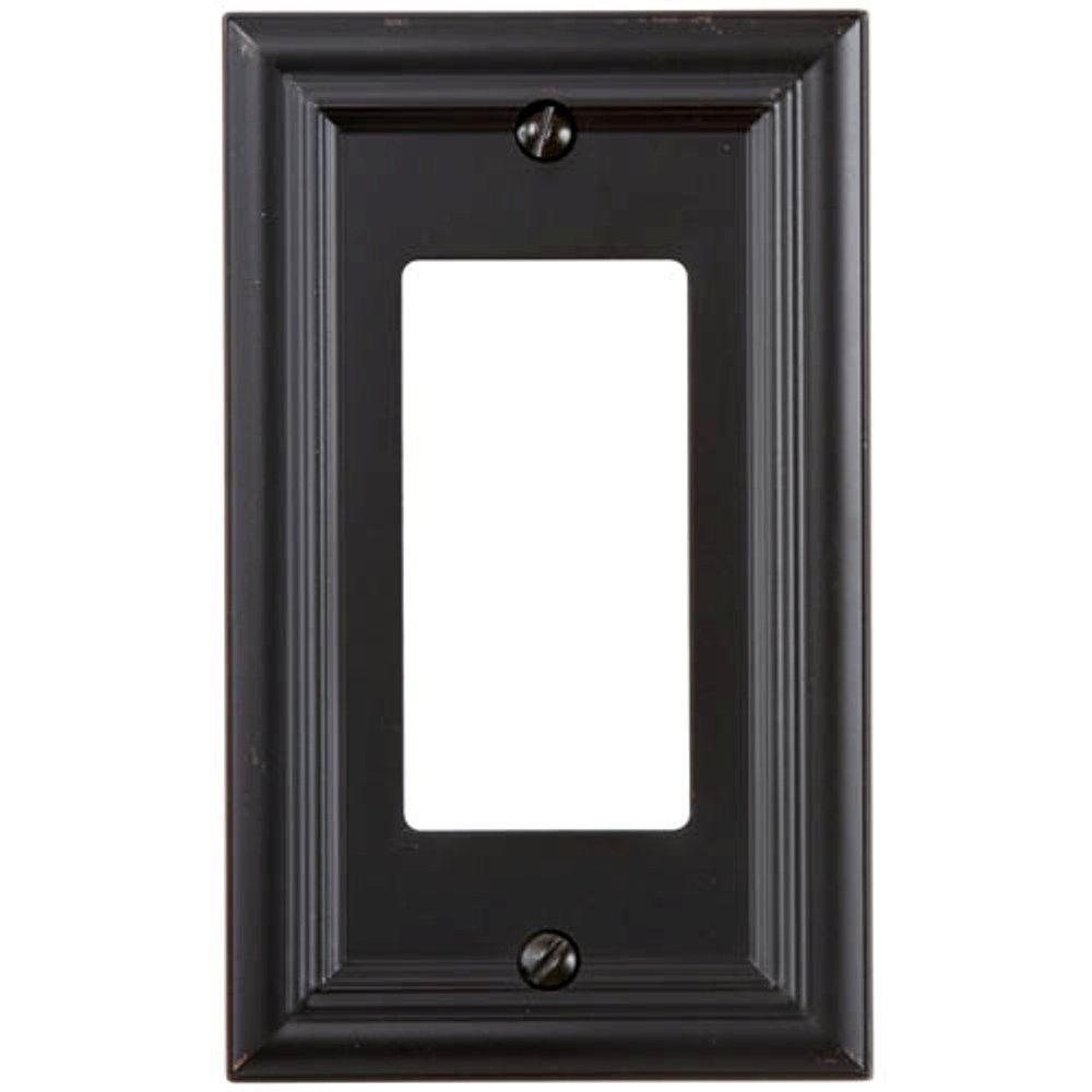 Amerelle Continental 1 Decora Wall Plate Oil Rubbed Bronze 94rorb Amerelle Continental 1 Decora Wall Plate Oil Rubbed Bronze