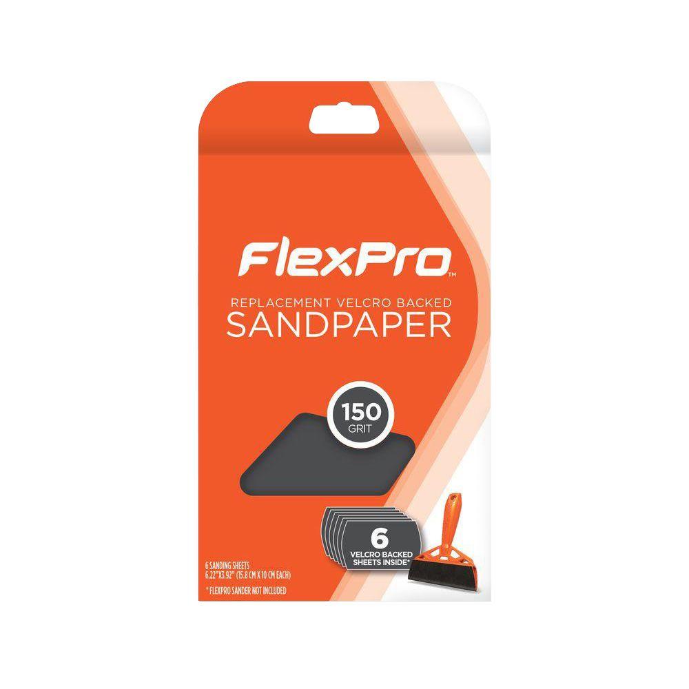 FlexPro 150 Grit Replacement Sandpaper (6Pack)40006150 The Home Depot