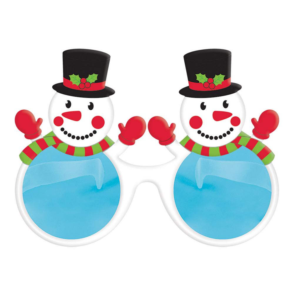 Amscan 6 in. x 8 in. Snowman Christmas Plastic Glasses (4Pack)398933