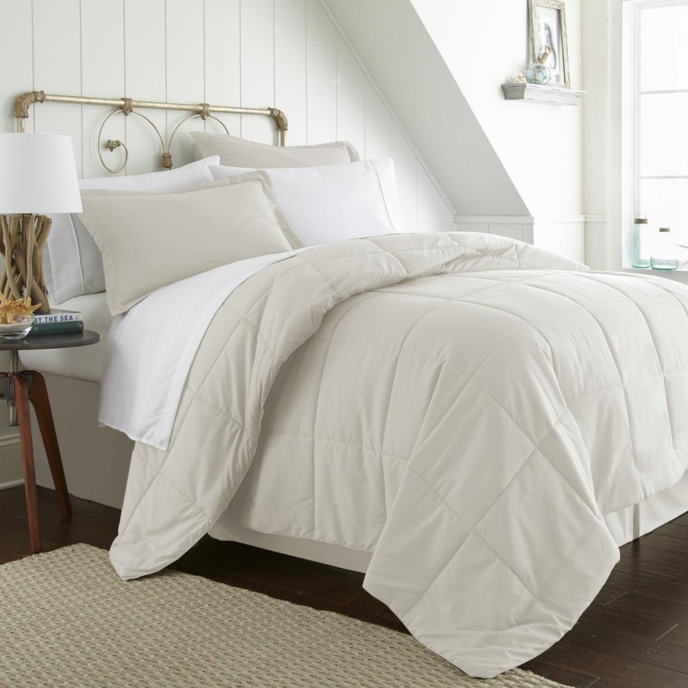 Bed In A Bag Performance Ivory Queen 8 Piece Bedding Set
