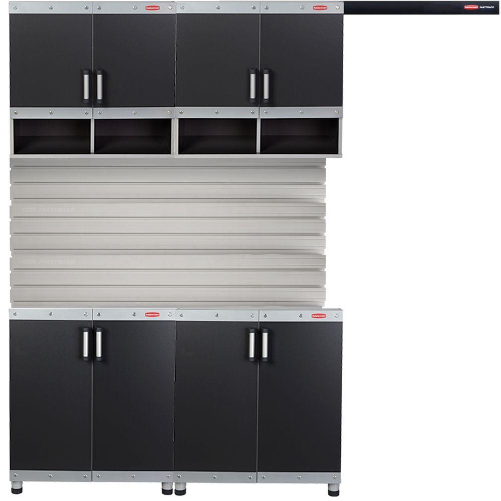 Rubbermaid Fasttrack Garage Laminate Cabinet Set With Wall Panel 4 Piece Ftcs1000wp The Home Depot - Rubbermaid Fasttrack Garage Laminate Cabinet Set With Wall Panel 3 Piece Rubbermaid Fasttrack Garage Laminate Cabinet Set With Wall Panel 4 Piece Ftcs1000wp The Home Depot - Rubbermaid Fasttrack Garage Laminate Cabinet Set With Wall Panel 3 Piece