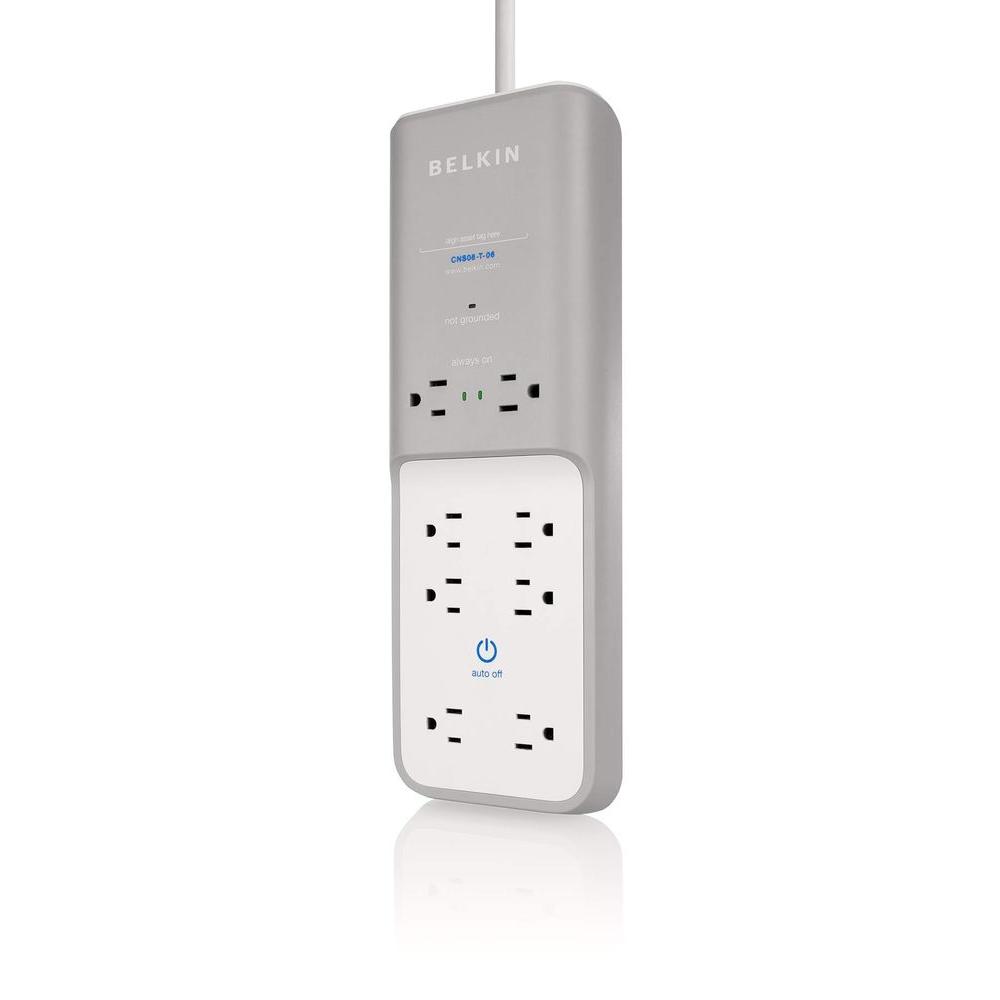 UPC 722868736005 product image for Belkin Power Strips CONSERVE SURGE W/TIMER, 8-OUTLET White CNS08-T-06 | upcitemdb.com