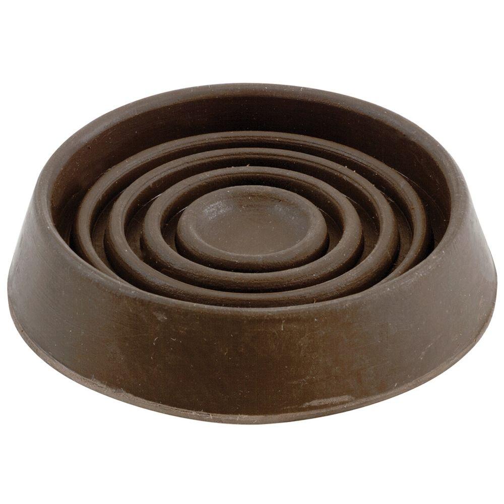 Everbilt 1 2 In Brown Smooth Rubber Furniture Cups 4 Per Pack 49075 The Home Depot Brown Smooth Rubber Furniture Cups 4