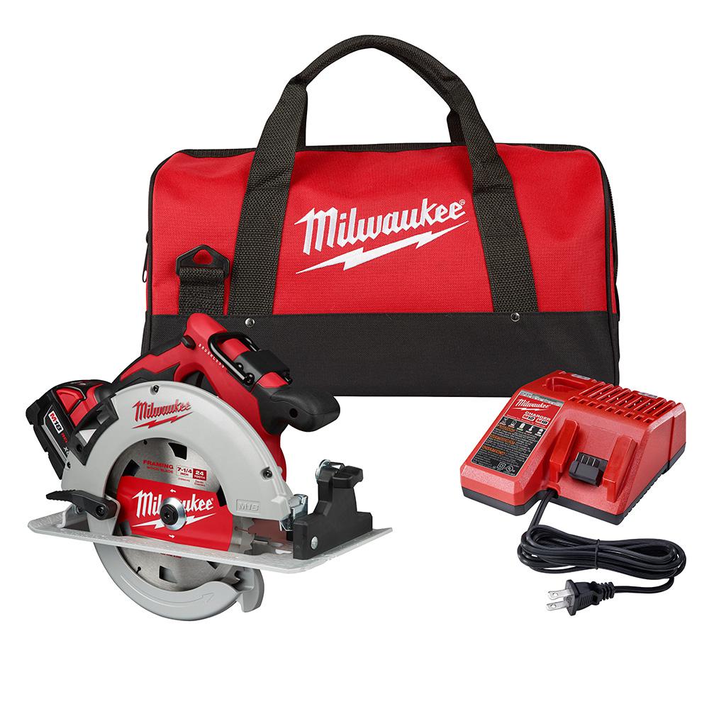 M18 18Volt Cordless 71/4 in. Circular Saw Kit w/ Batt,Charger,Case