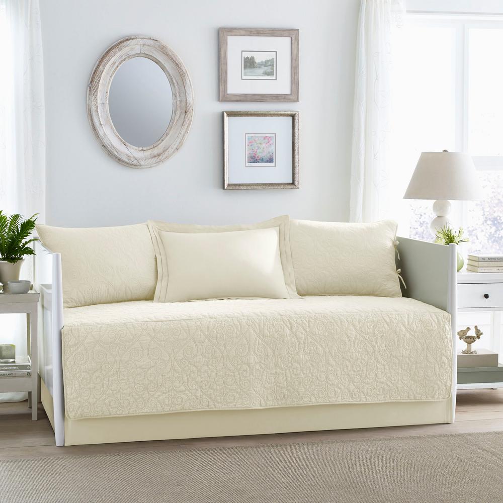 Felicity 5 Piece Beige Daybed Set