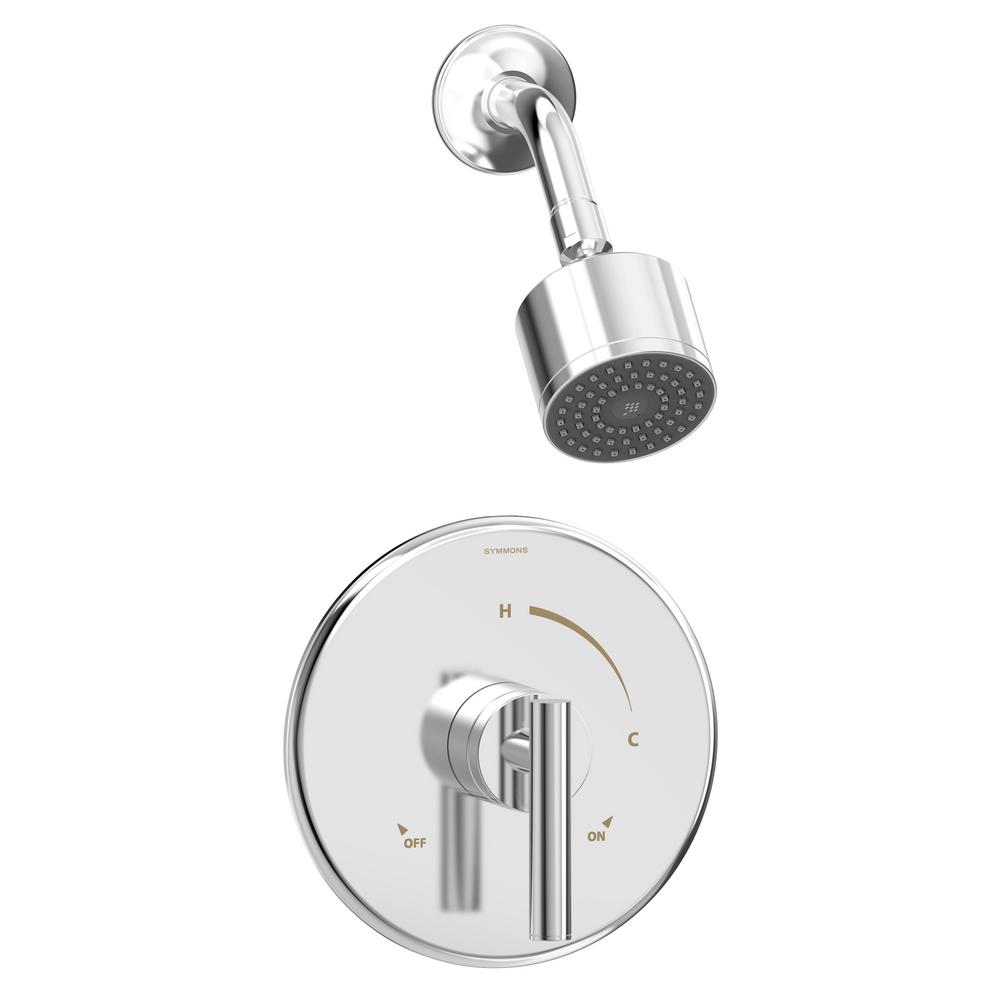 Symmons Dia 1Handle WallMounted Shower Trim Kit in Polished Chrome