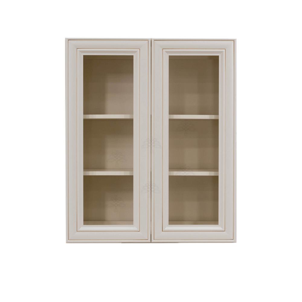 White Glass Door Kitchen Cabinets Kitchen The Home Depot