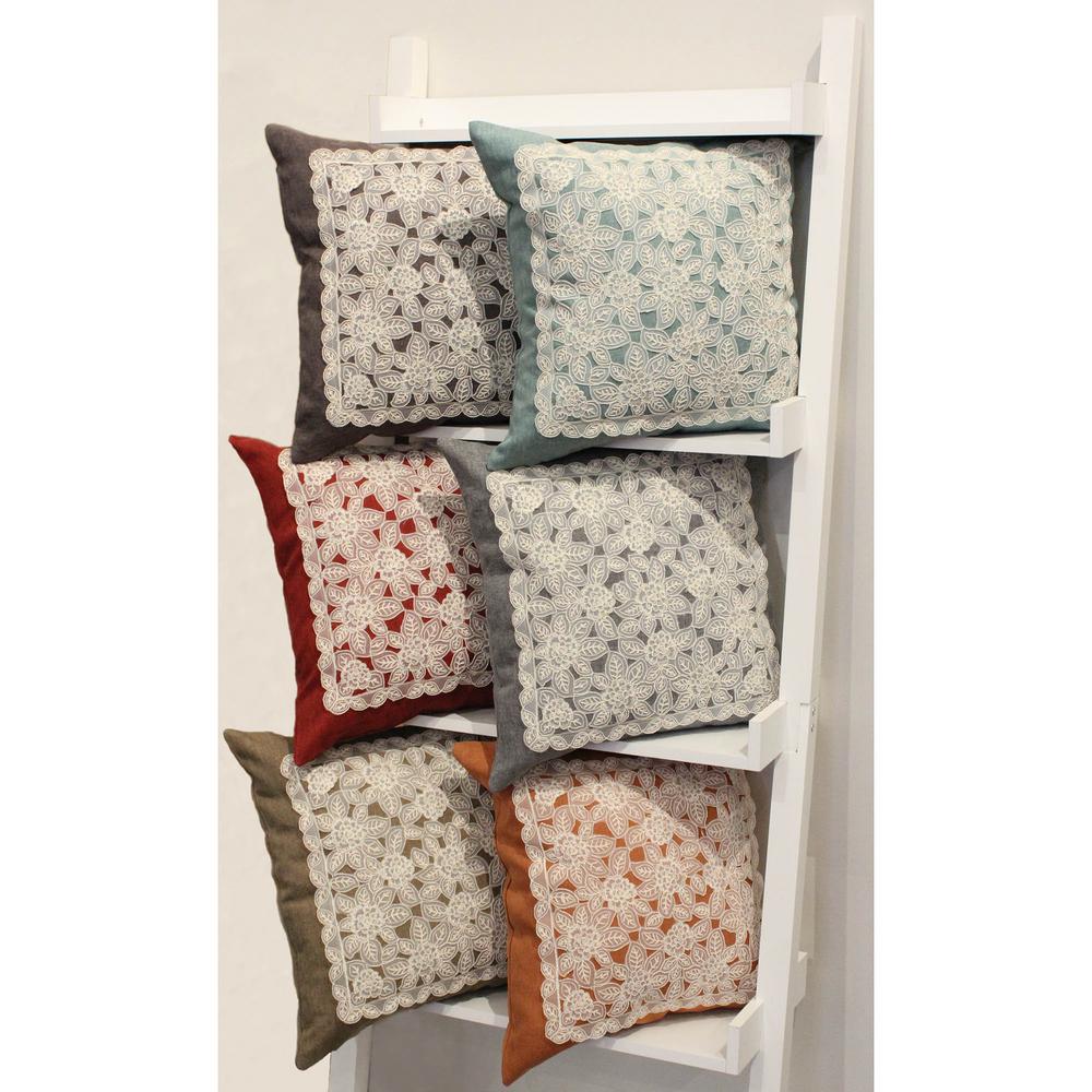 Creative Home Ideas Gretta Grey Standard Pillow Cover Set Of 2