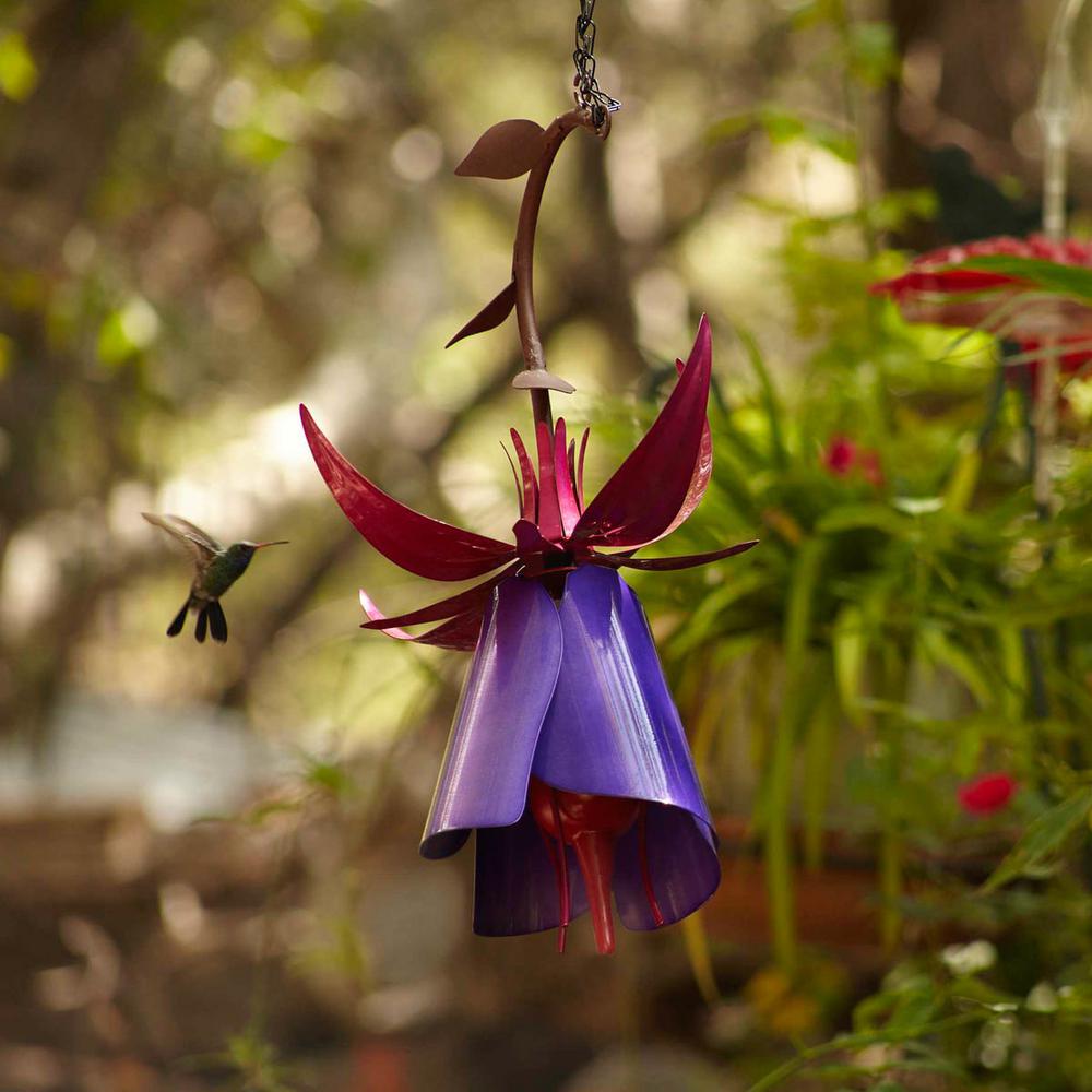 Audobon Workshop Fuchsia Flower Shaped Hummingbird Feeder 66348