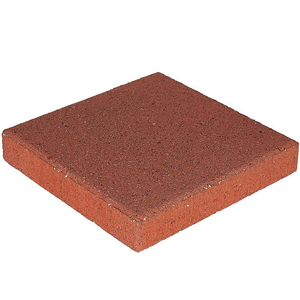 Pavestone 12 In X 12 In X 1 5 In River Red Square Concrete Step