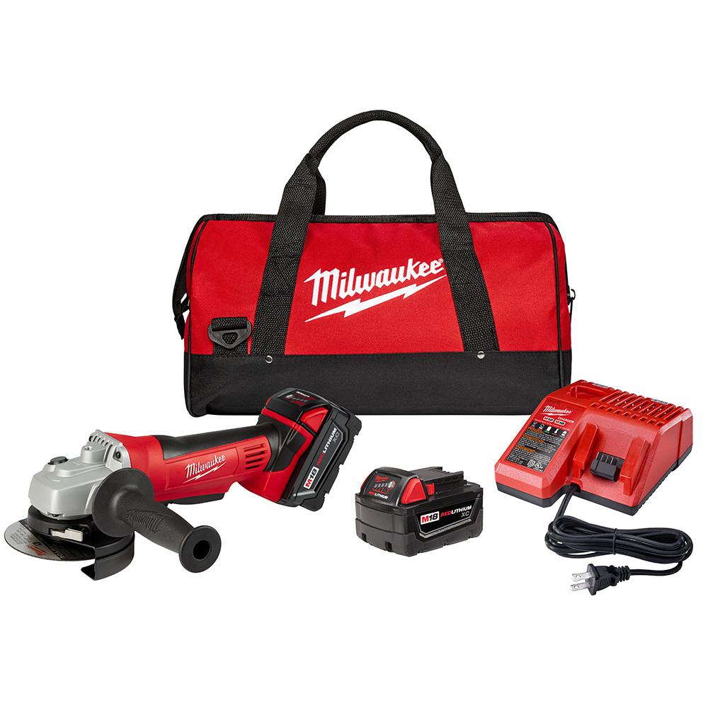 Milwaukee M18 18Volt LithiumIon Cordless 41/2 in. CutOff Grinder