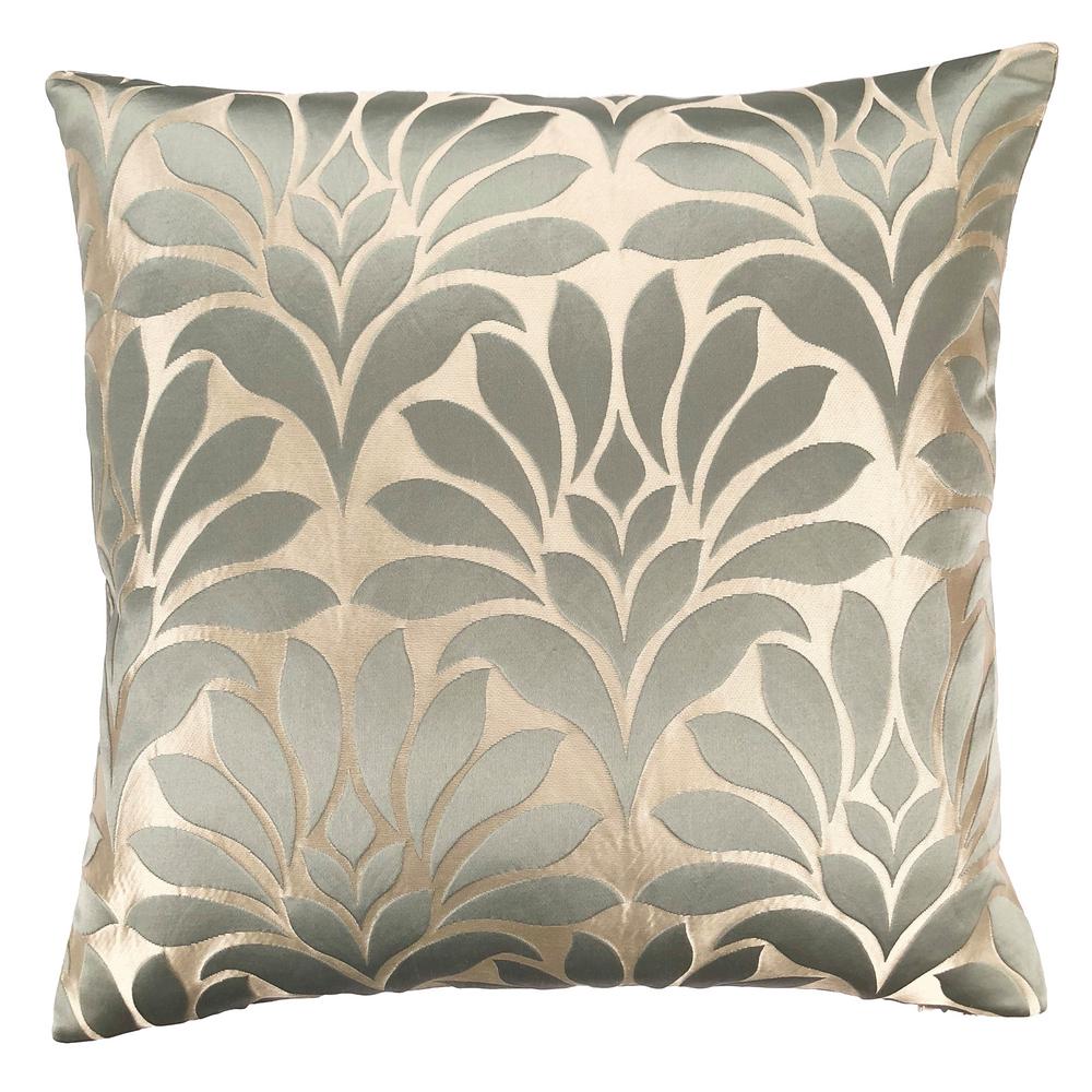 Armen Living Gisela Jade Floral Down 7 In X 20 In Throw Pillow
