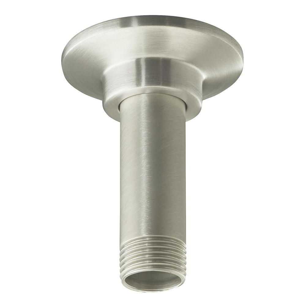 Kohler 3 In Straight Ceiling Mount Shower Arm In Brushed Nickel