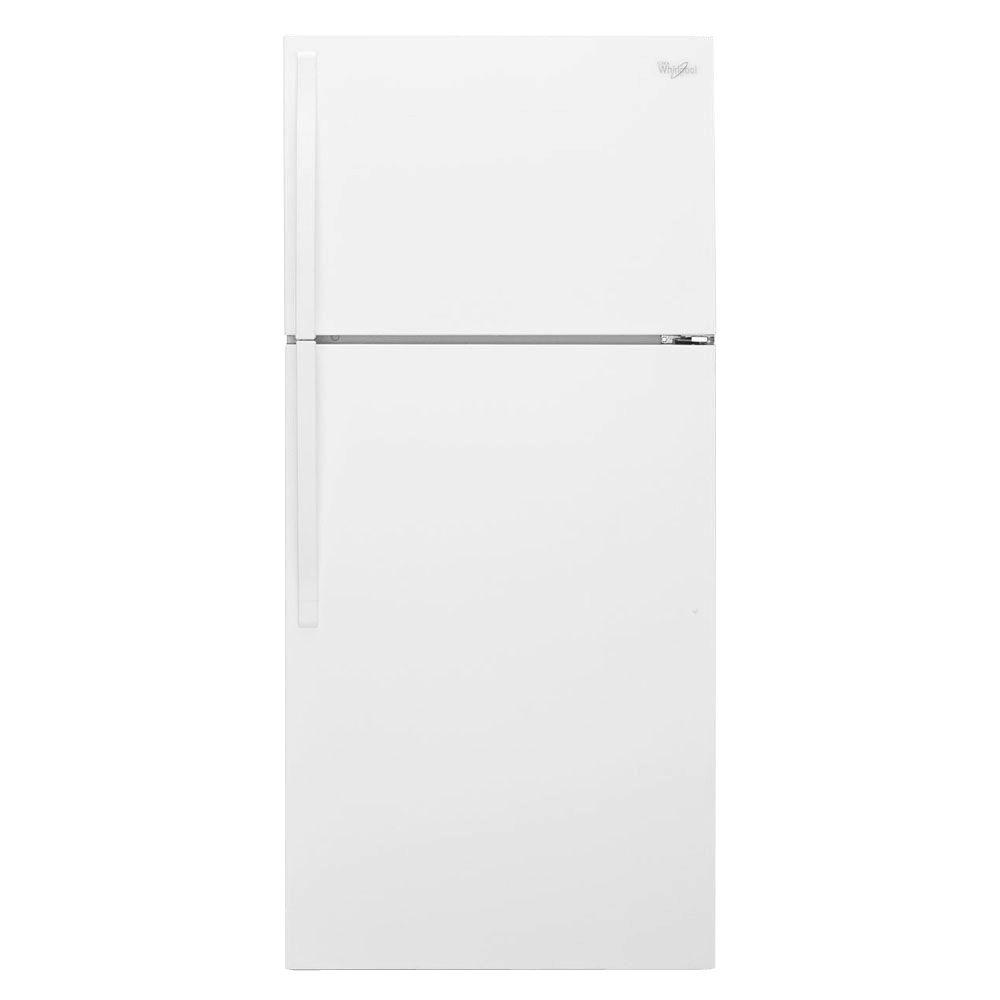 Whirlpool 28 in. W 14.3 cu. ft. Top Freezer Refrigerator in White