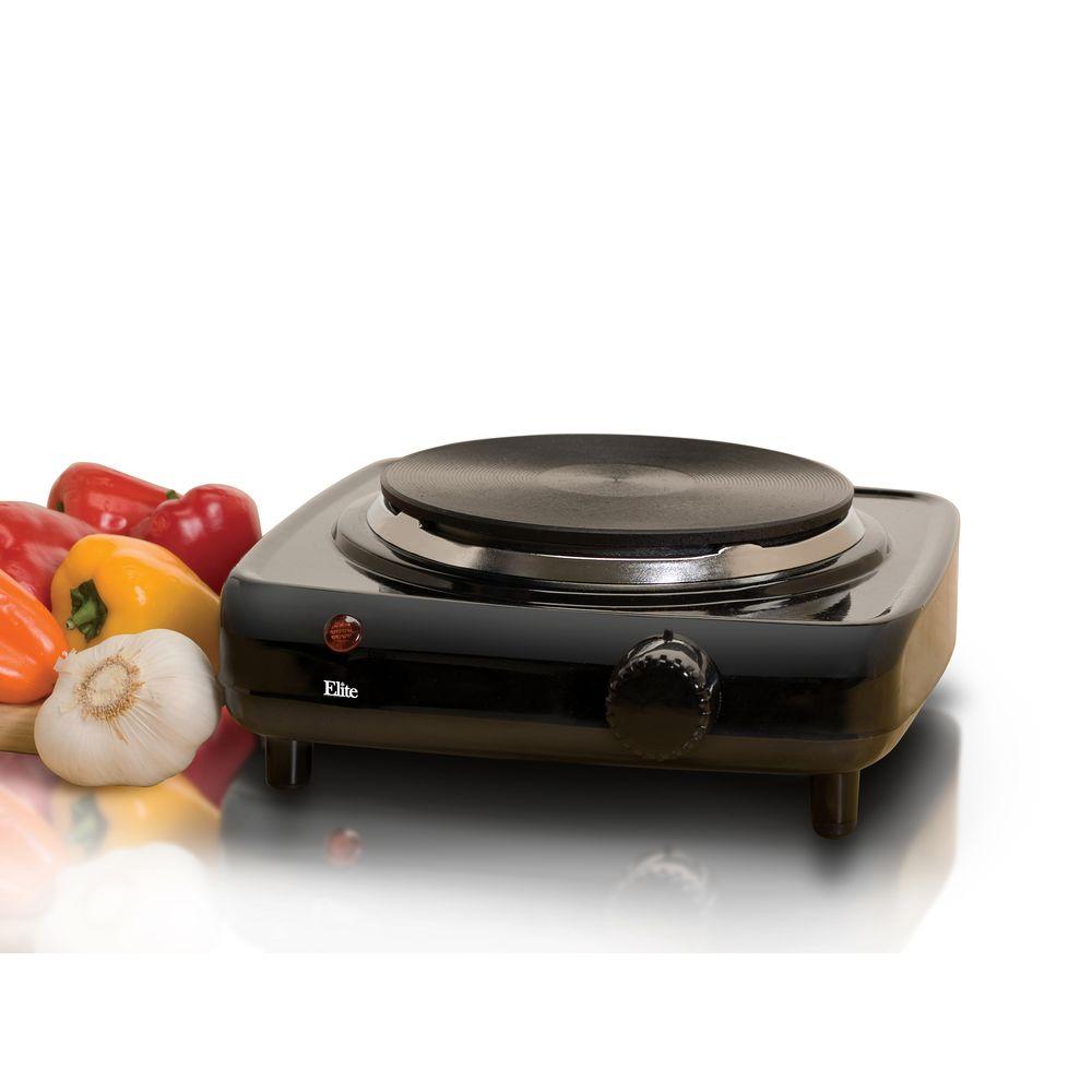 Elite Cuisine Flat Burner Hot PlateESB301BF The Home Depot