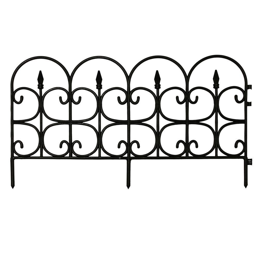 black emsco garden fence panels 2093hd 64_1000