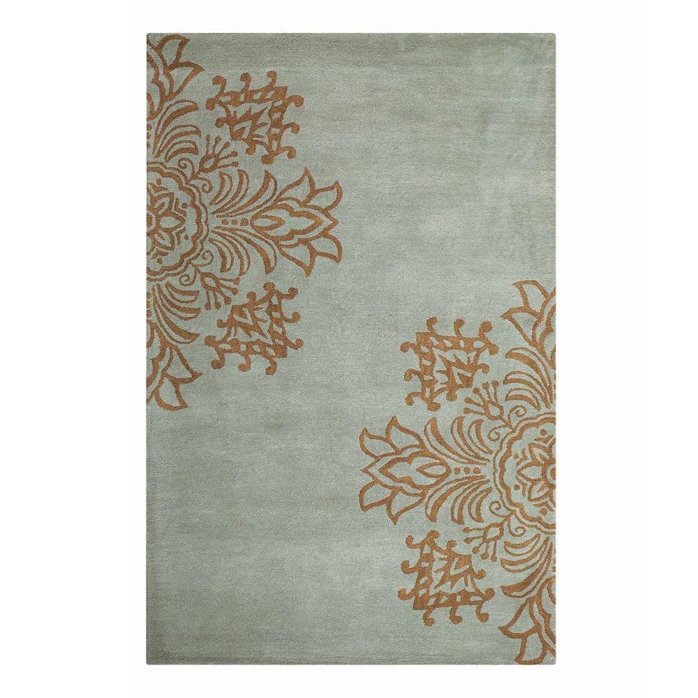 Home Decorators Collection Tempo Blue 8 ft. x 11 ft. Area Rug