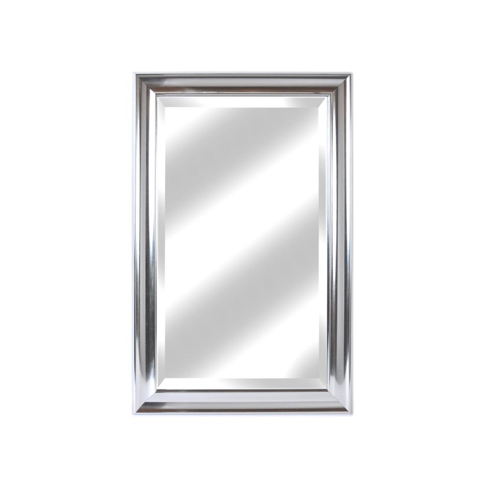 framed beveled mirror