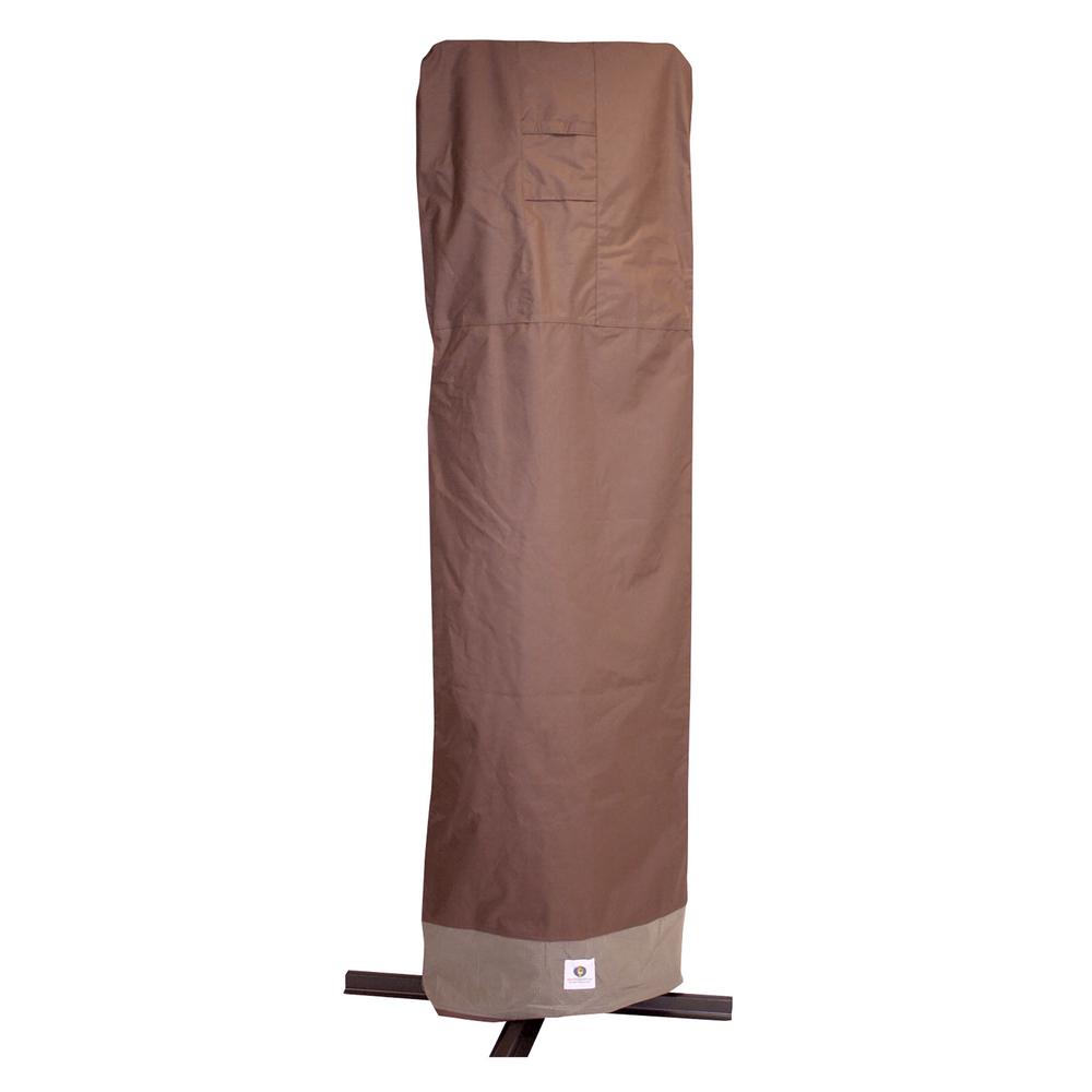 Duck Covers Ultimate 101 in. Brown Patio Offset Umbrella Cover with