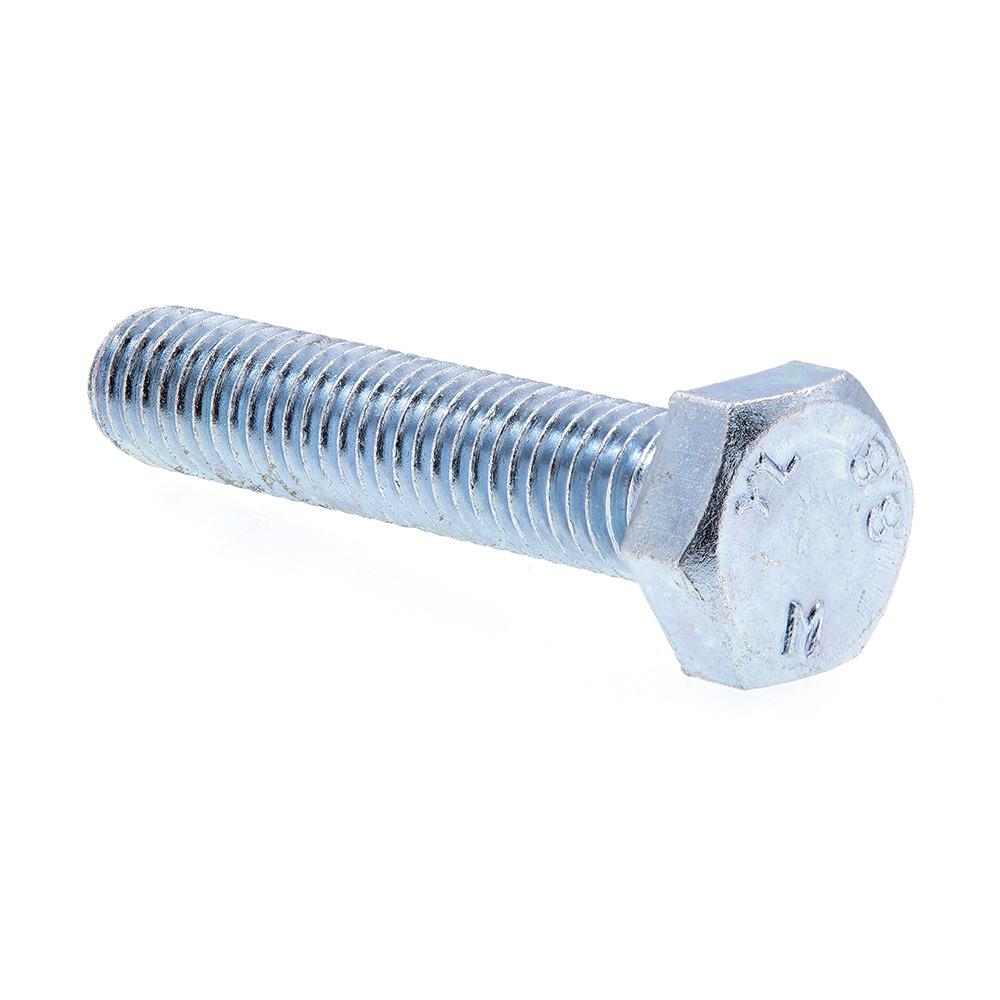 M81.25 x 40 mm Zinc Plated Steel Class 8.8 Metric Hex Head Cap Screws