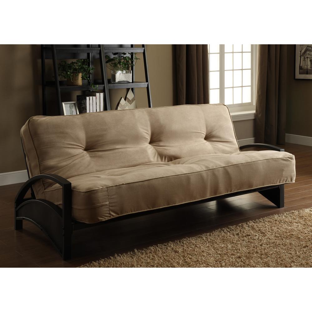 Futons Living Room Furniture The Home Depot Ali Black Futon Frame