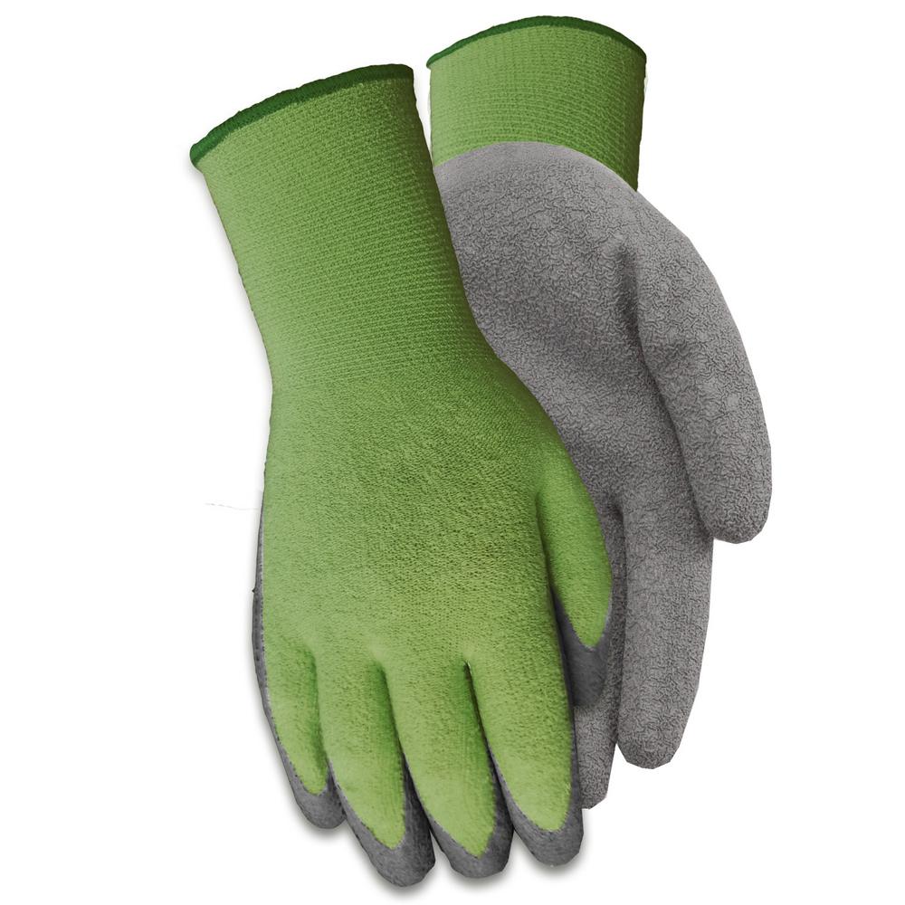 UPC 072264542503 product image for Midwest Gloves & Gear Ladies Bamboo Gripper Gloves, Green/Gray | upcitemdb.com