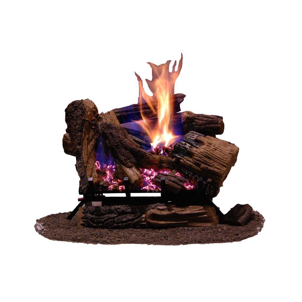 gas fireplace logs with remote