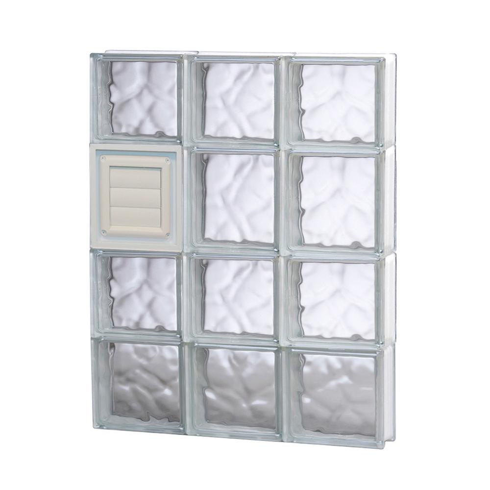 Clearly Secure 17.25 in. x 25 in. x 3.125 in. Frameless Wave Pattern