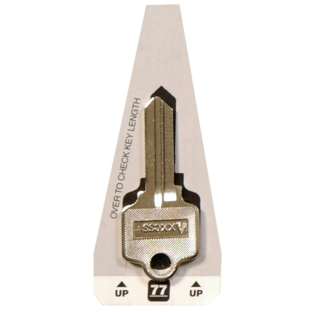 Hillman 77 Blank Arrow And Segal Specialty Key