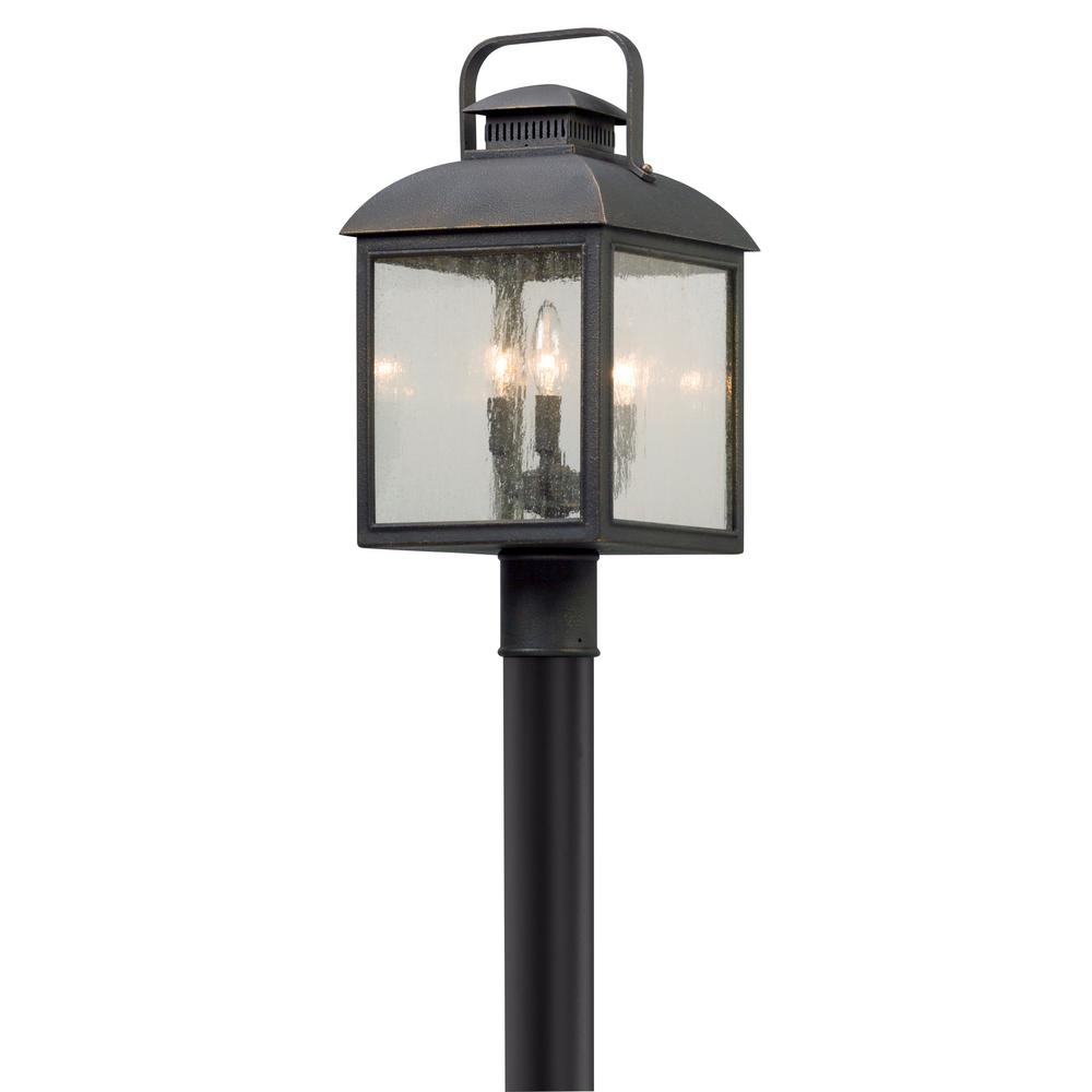 Troy Lighting Chamberlain 3 Light Outdoor Vintage Bronze Post Troy Lighting Chamberlain 3 Light Outdoor Vintage Bronze Post