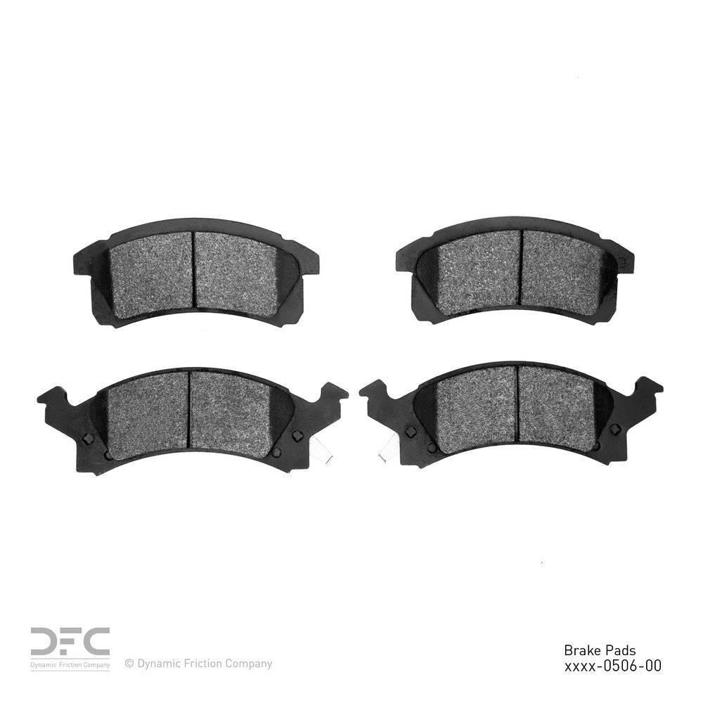 DYNAMIC FRICTION COMPANY DFC 3000 Semi-Metallic Brake Pads-1311-0506-00 ...