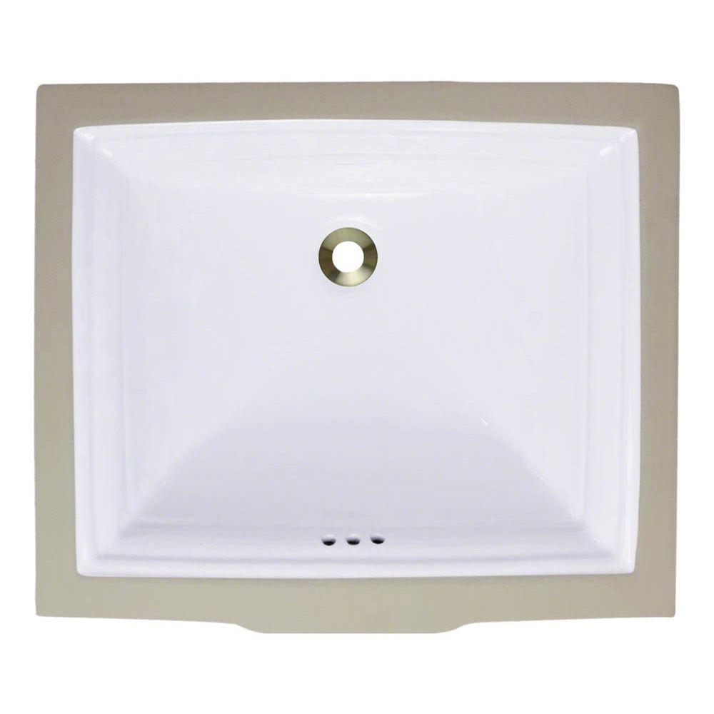 White Mr Direct Undermount Bathroom Sinks U2450 W 64 1000 