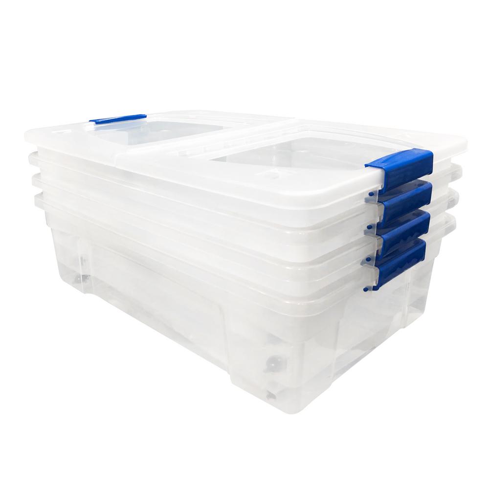 Wheels Storage Bins Storage Containers The Home Depot