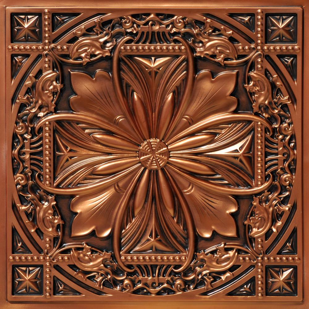 Aged Copper Ceiling Tiles Ceilings The Home Depot