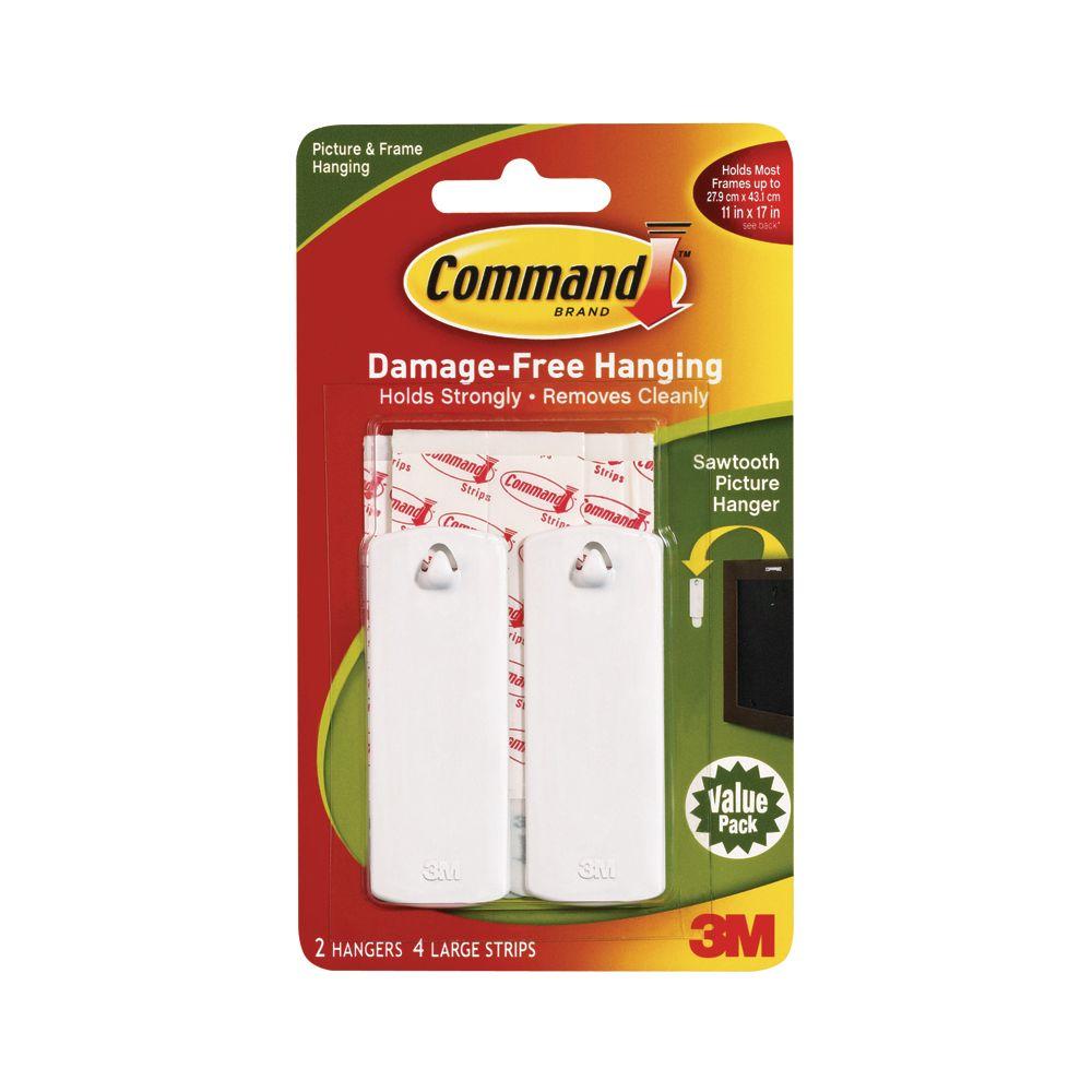 Command Picture Mirror Hanging Fasteners The Home Depot Sawtooth