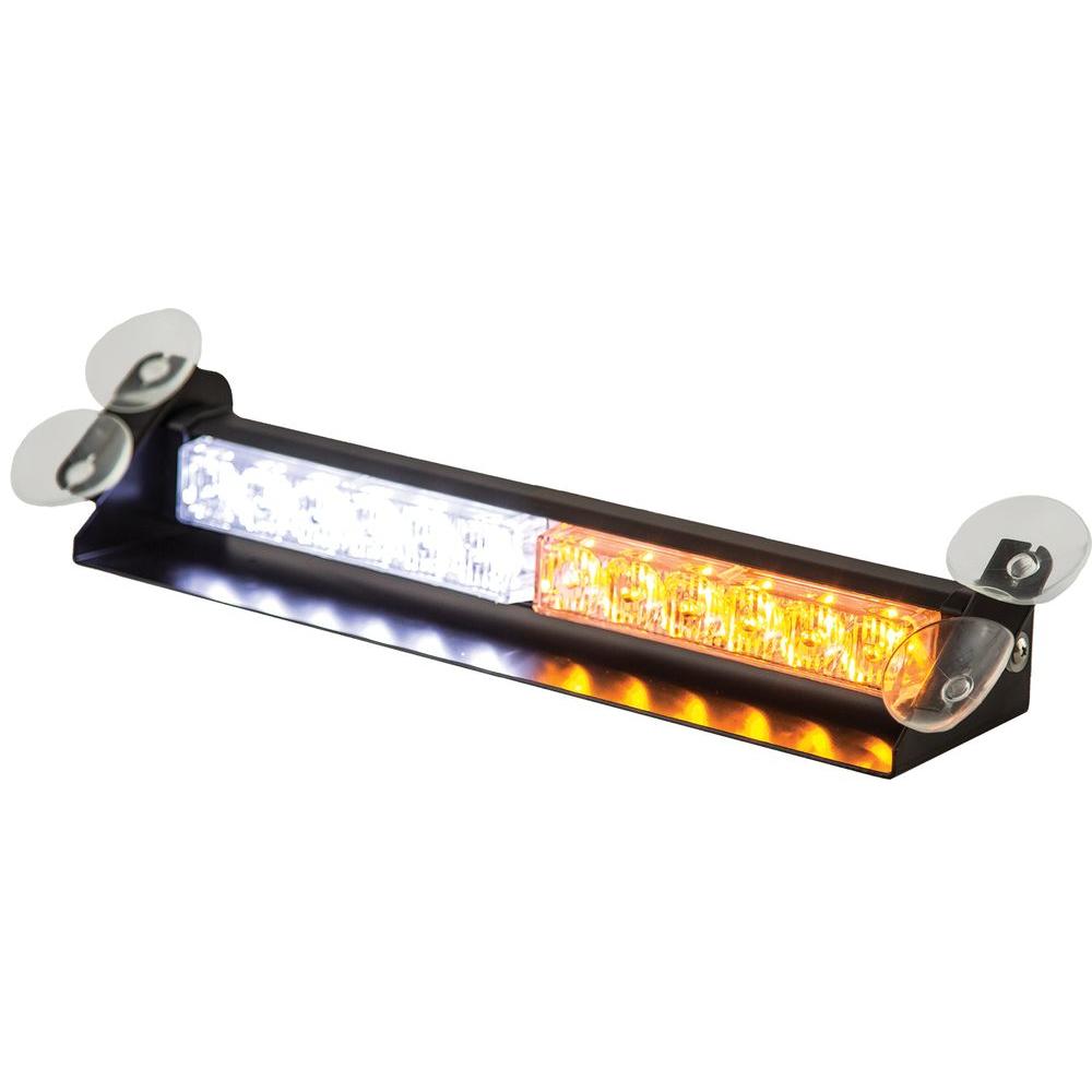 Buyers Products Company LED Dashboard Mount Amber/Clear Strobe Light