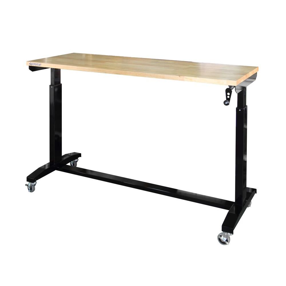 Edsal 1.75 in. H x 60 in. W x 30 in. D Maple Butcher Block ...