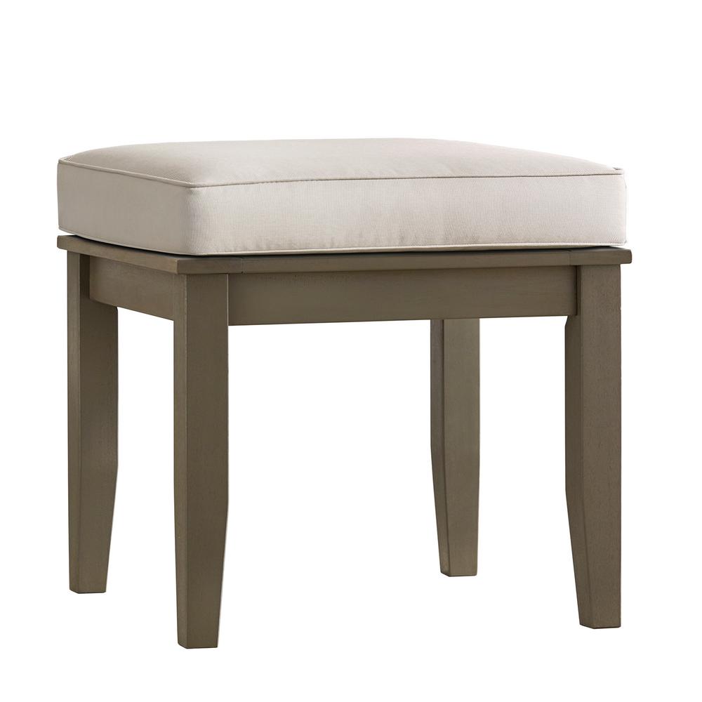 HomeSullivan Verdon Gray Rectangle Oiled Wood Outdoor End Table