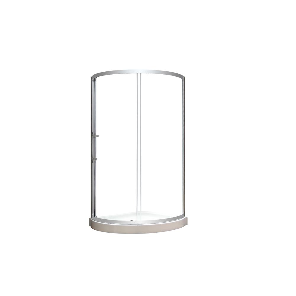 Glacier Bay 36 in. x 36 in. Single Threshold Shower Base in White