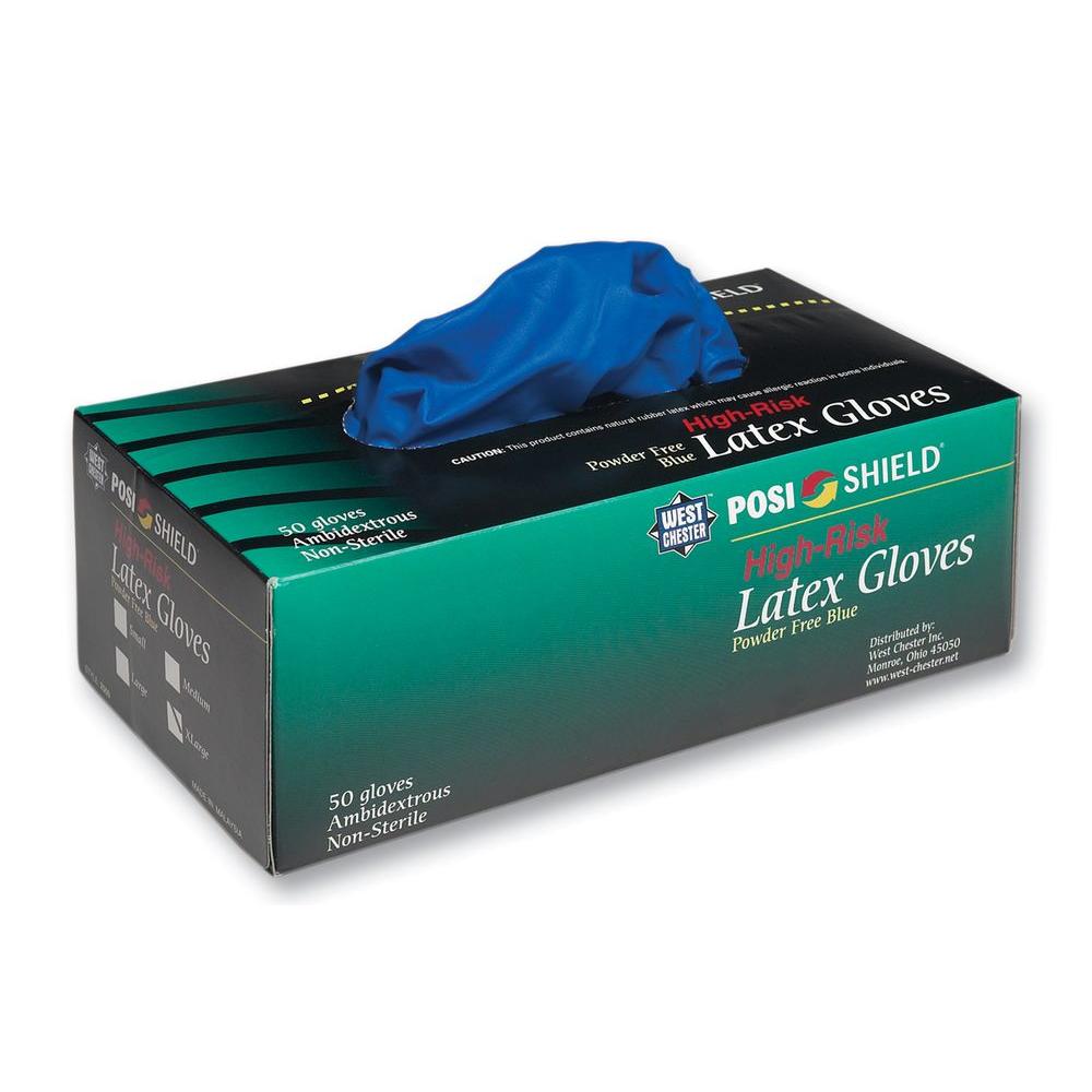 West Chester High Risk Powder Free Latex Disposable Gloves