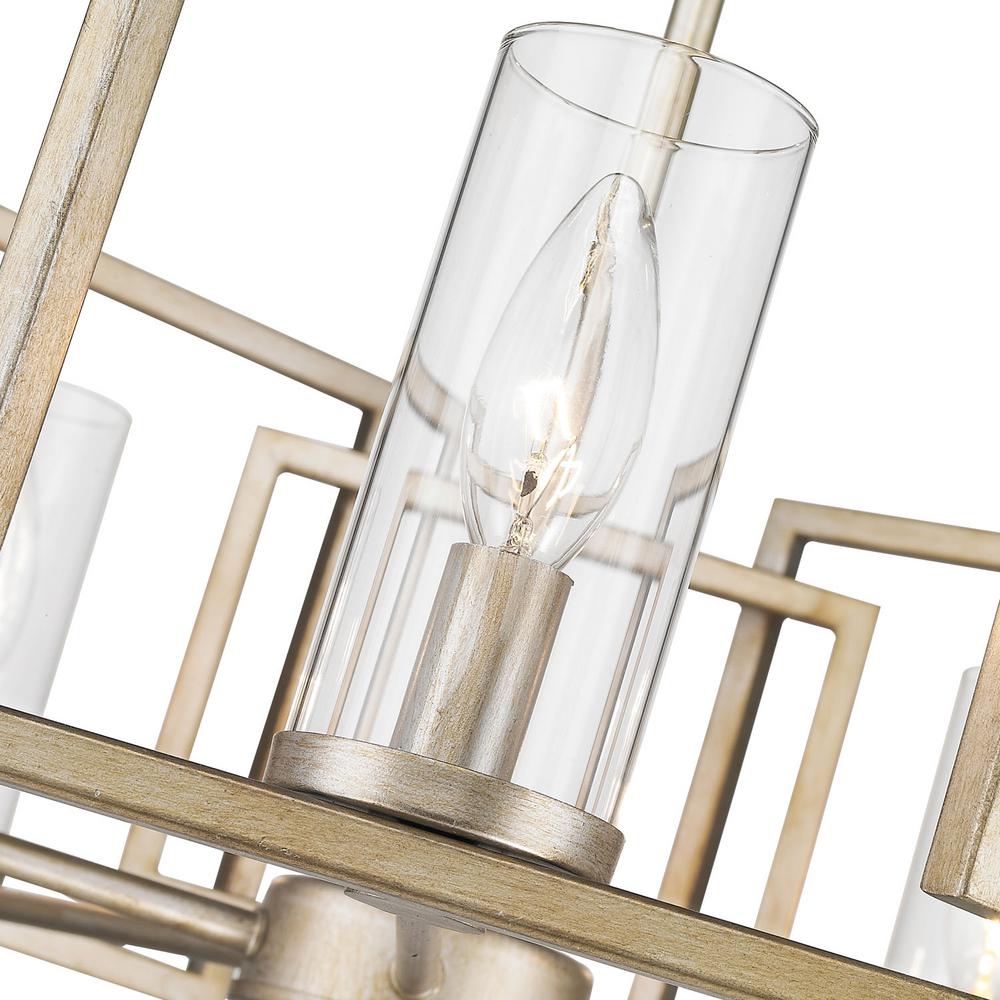 Golden Lighting Marco 8 Light White Gold Chandelier With Clear Glass Shade 6068 Wg The Home Depot - Golden Lighting Marco 8 Light Chandelier Golden Lighting Marco 8 Light White Gold Chandelier With Clear Glass Shade 6068 Wg The Home Depot - Golden Lighting Marco 8 Light Chandelier