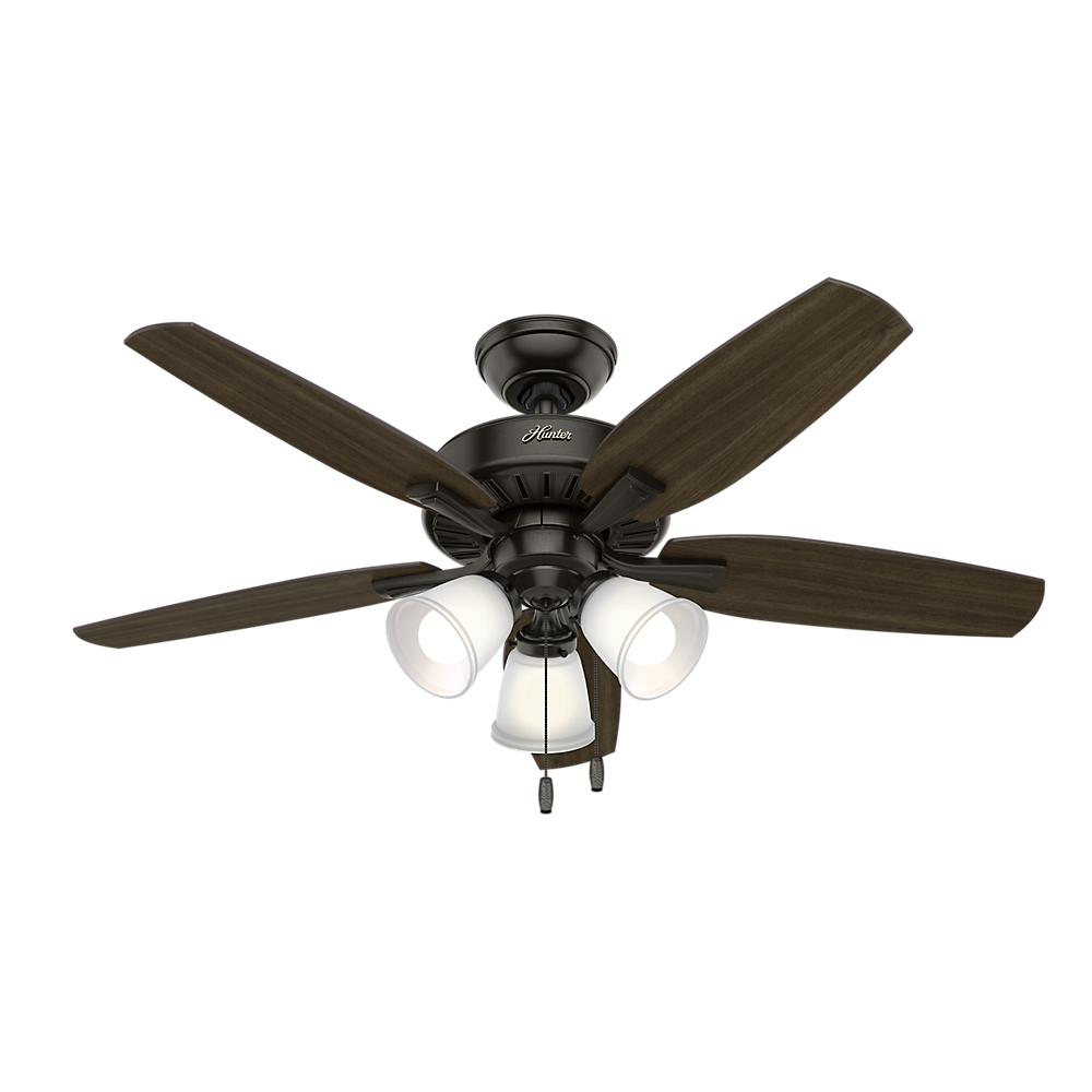 Hunter Oakfor 48 In Led Indoor Noble Bronze Ceiling Fan With