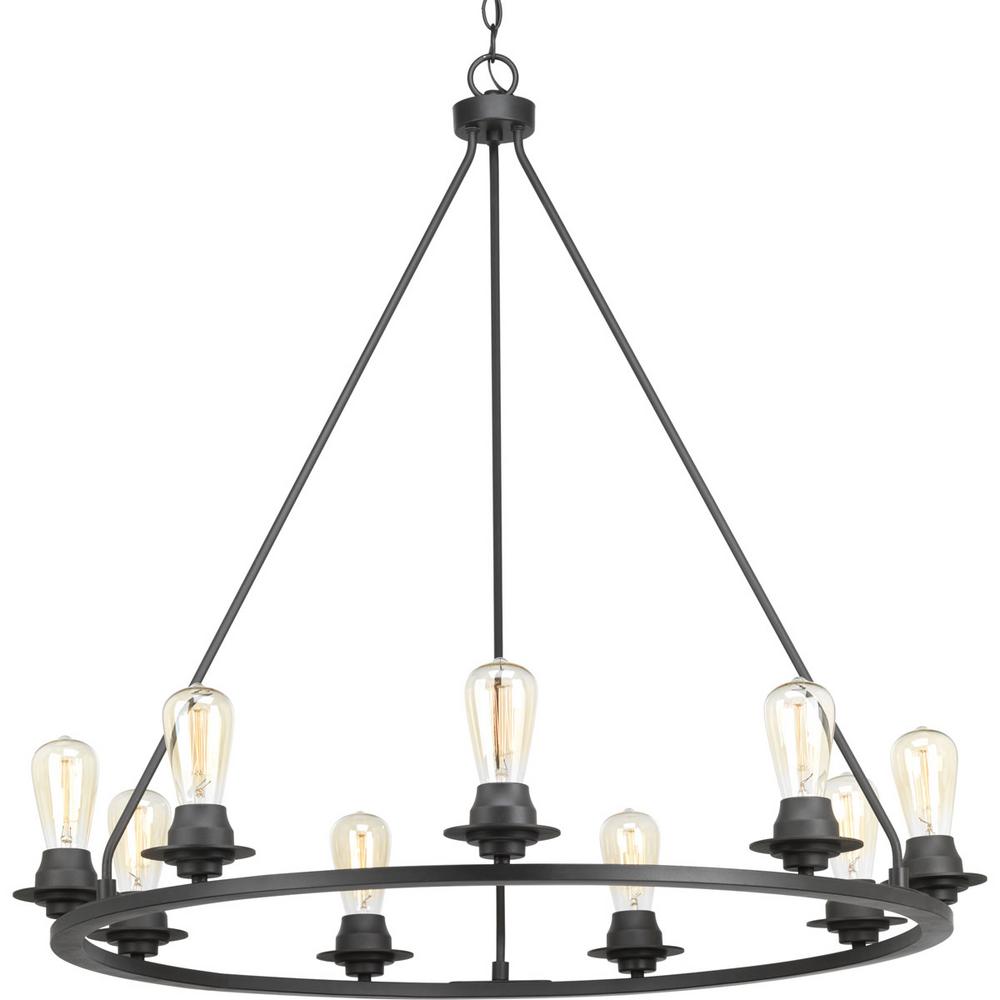 Progress Lighting Debut Collection 9-light Graphite Chandelier