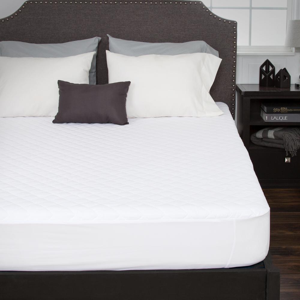 Bluestone Queen 16 In Waterproof Mattress Pad With Expandable Bluestone Queen 16 In Waterproof Mattress Pad With Expandable Ed Skirt 64 22 Q The Home Depot