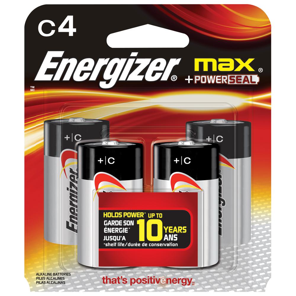 Energizer MAX Alkaline C Battery (4-Pack)