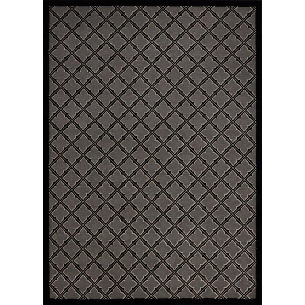 Nourison Overstock Ultima Silver/Black 7 ft. 9 in. x 10 ft. 10 in. Area
