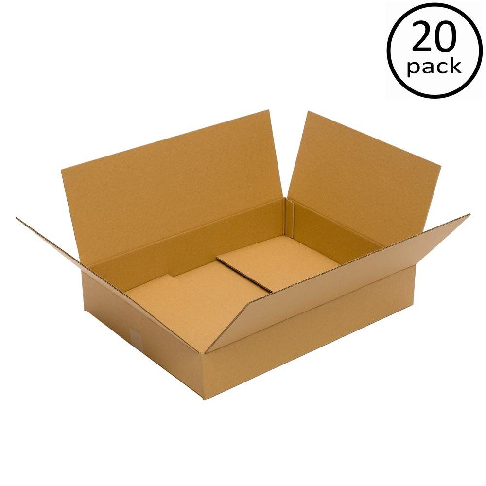 Plain Brown Box 24 in. x 18 in. x 4 in. 20 Moving Box BundlePRA0134 The Home Depot