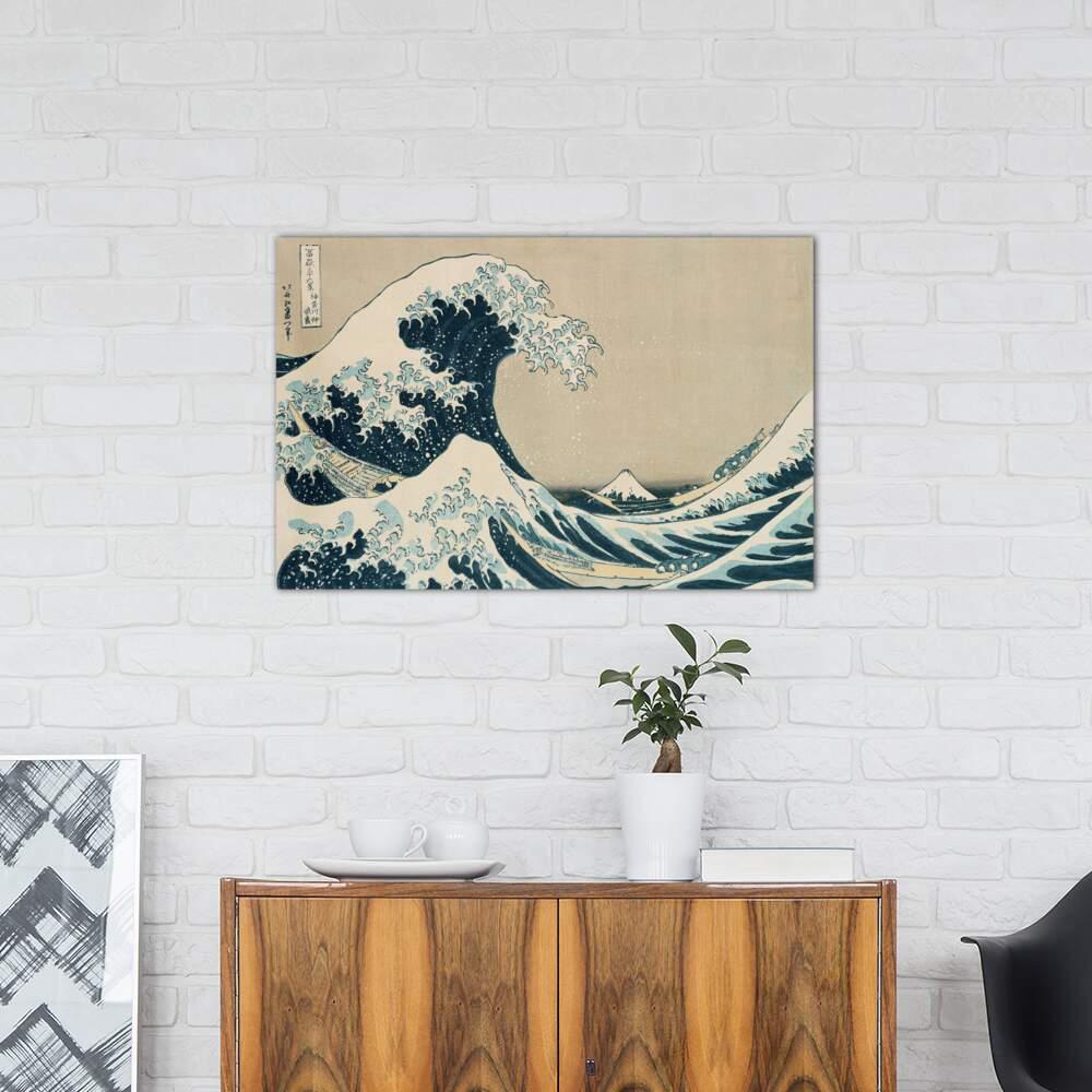 Icanvas The Great Wave Of Kanagawa From The Series 36 Views Of Mt Fuji By Katsushika Hokusai Canvas Wall Art Bmn2075 1pc3 18x12 The Home Depot